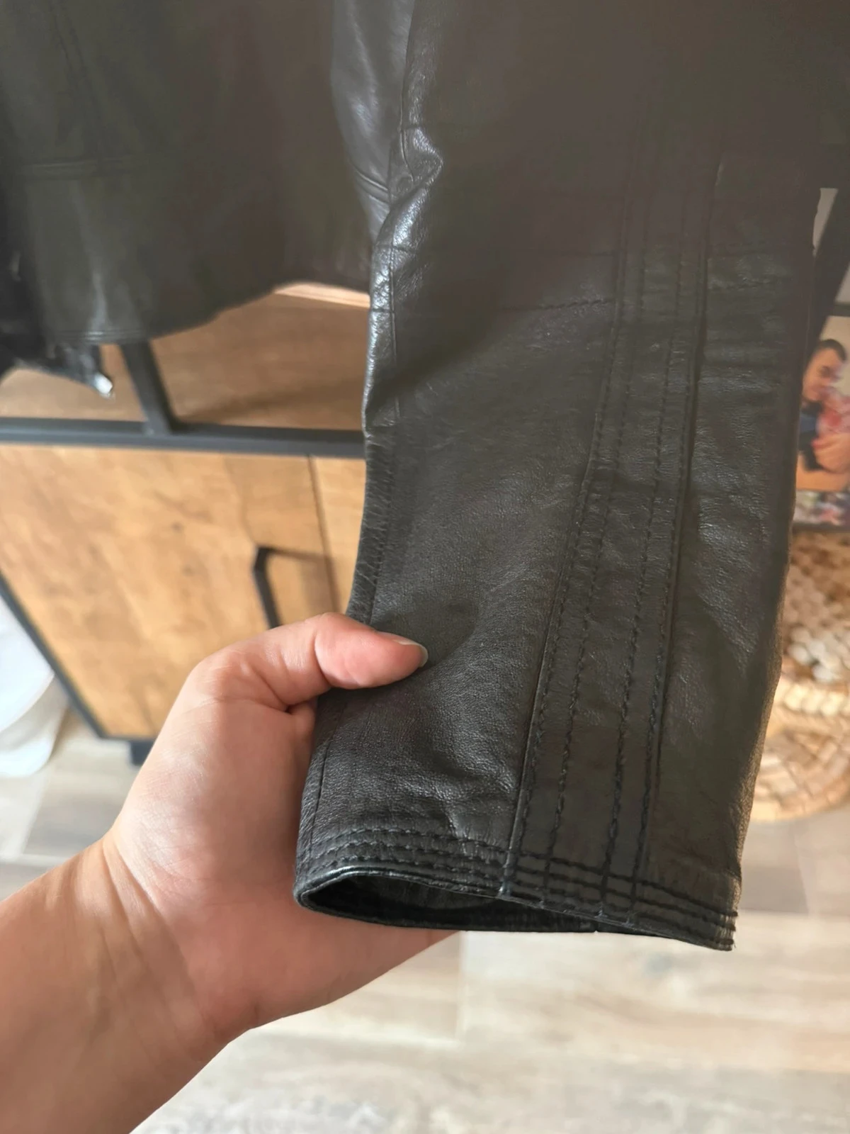Faux leather jacket – photo 7
